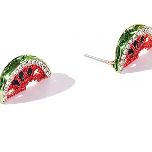 Rhinestone Watermelon Earrings π΅πΈπ΅πΈπ΅πΈπ΅πΈπ΅πΈπ΅πΈπ΅πΈπ΅πΈπ΅πΈ - Picture 2 of 3